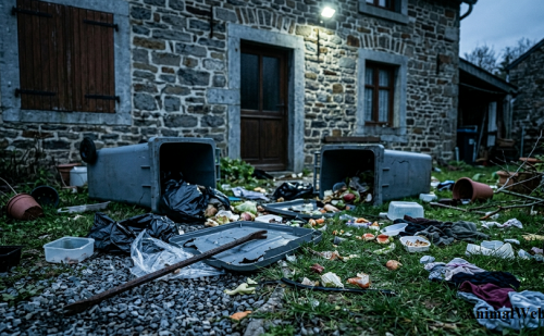Jardin ardennais attaqué à la barre de fer Jardin ardennais attaqué à la barre de fer